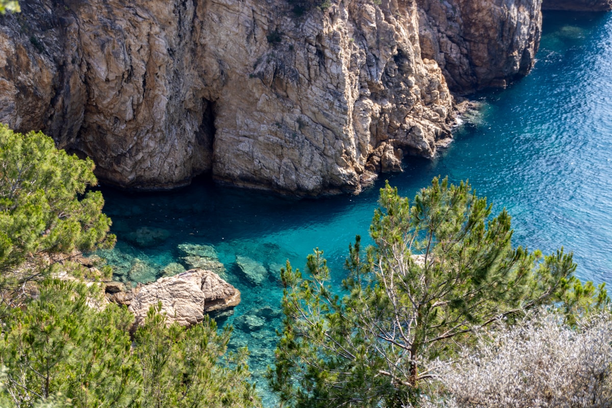 Turkish coast and clear Mediterranean water